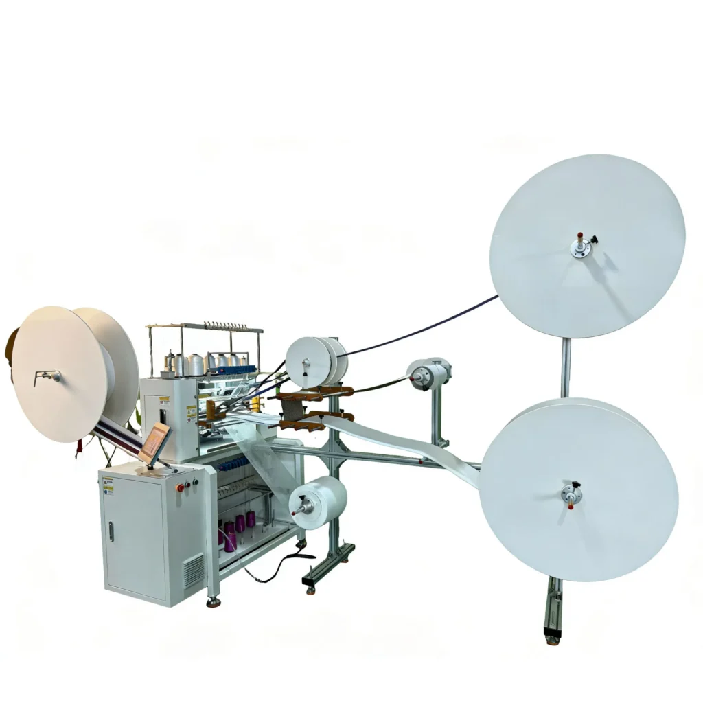 Linear Mattress Border Quilting Machine with Decorative Tape